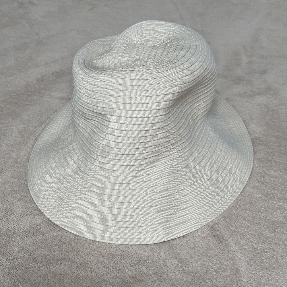 Ann Taylor Hat Bucket Lightweight Womens One Size Beige Packable Sun Travel